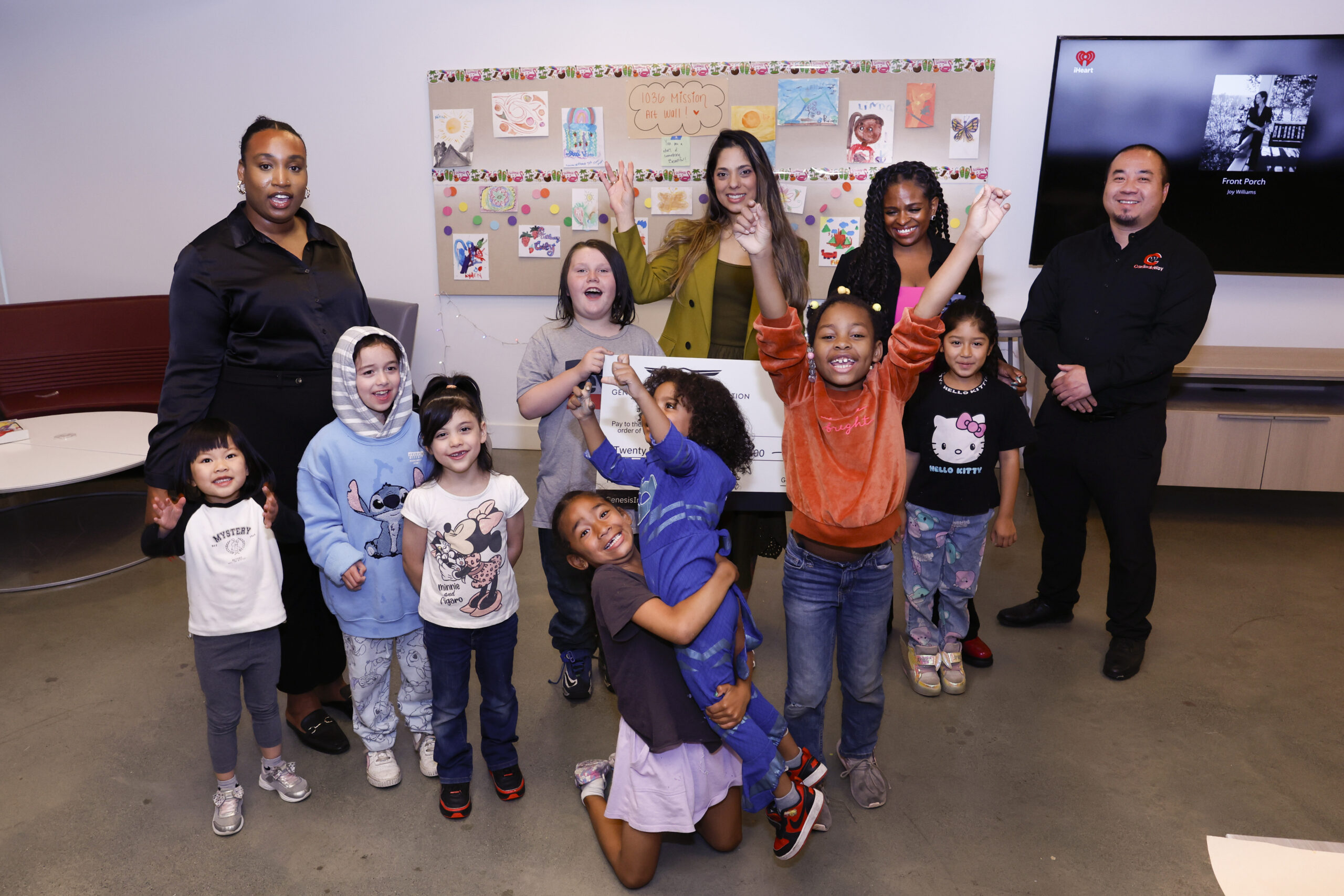 Children participating in expressive arts programs